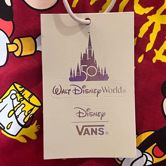 Vans and Walt Disney World Youth Graphic T-Shirt in Red (Large) - Picture 8 of 10